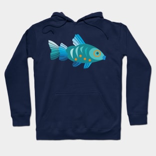 Blue Fish Hoodie